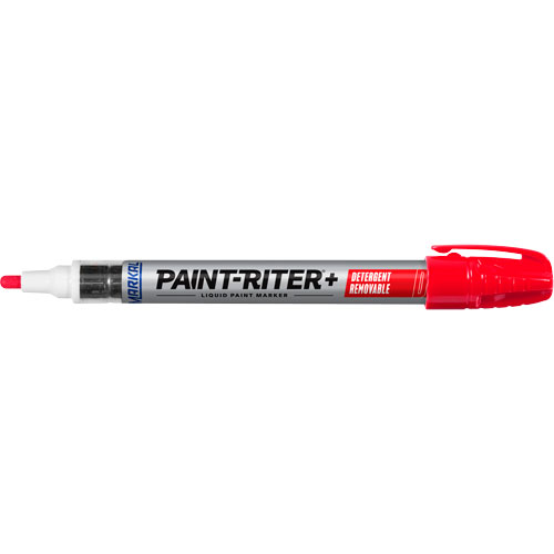 Paint-Riter&reg;+ Detergent Removable Paint Marker, Liquid, Red Meunier Outillage Industriel