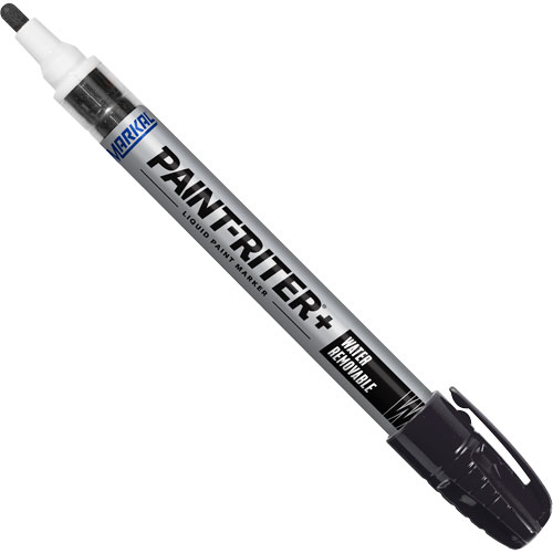 Marqueur &agrave; la peinture nettoyable &agrave; l'eau Paint-Riter+, Liquide, Noir Meunier Outillage Industriel