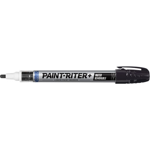 Marqueur &agrave; la peinture nettoyable &agrave; l'eau Paint-Riter+, Liquide, Noir Meunier Outillage Industriel