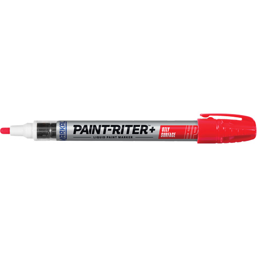 Marqueur pour surfaces huileuses Paint-Riter +, Liquide, Rouge Meunier Outillage Industriel
