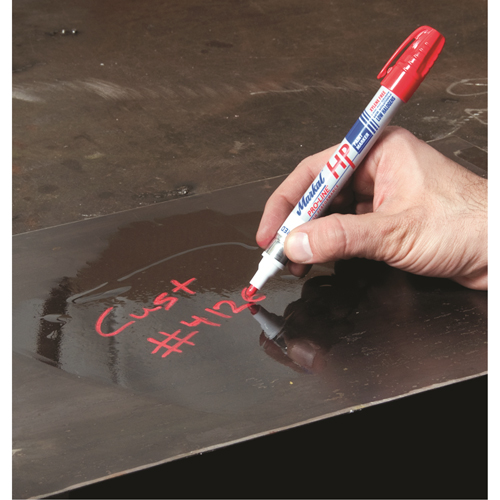 Marqueur pour surfaces huileuses Paint-Riter +, Liquide, Rouge Meunier Outillage Industriel