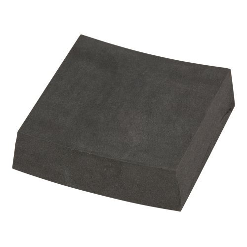 Mousse de n&eacute;opr&egrave;ne noir, &eacute;paisseur 1", 3" lo x 3" la Meunier Outillage Industriel