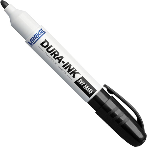 Dura-Ink&reg; Dry Erase Ink Markers, Black, Bullet Tip Meunier Outillage Industriel