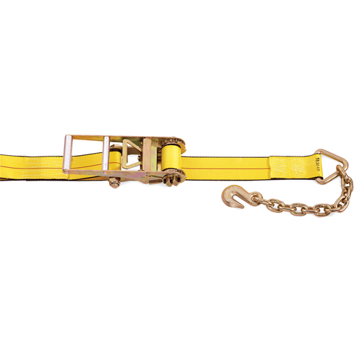 Tendeurs d'arrimage &agrave; cliquet, Crochet &agrave; chaîne, 3" , 30' , Charge d'utilisation max. 5400 lb (2450 kg) Meunier Outillage Industriel