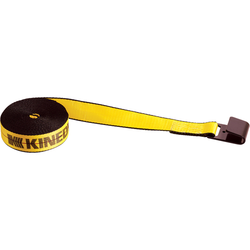 Tendeurs d'arrimage pour treuil, Crochet plat, 2" , 30' , Charge d'utilisation max. 3335 lb (1513 kg) Meunier Outillage Industriel