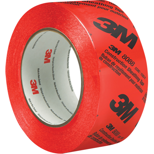 Construction Sheathing Tape 8088, 60 mm (2-3/8") x 66 m (216'), Red Meunier Outillage Industriel