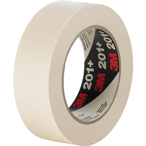 201+ General Use Masking Tape, 12 mm (1/2") x 55 m (180'), Tan Meunier Outillage Industriel