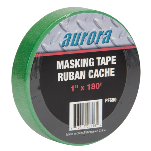 Painters Masking Tape, 25 mm (1") x 55 m (180'), Green Meunier Outillage Industriel