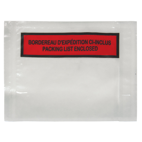 Packing List Envelope, 4-1/2" L x 5-1/2" W, Backloading Style Meunier Outillage Industriel