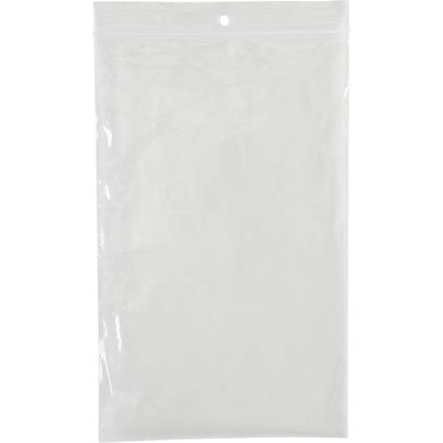 Sacs en poly, Refermable, 8" x 5", 4 mils Meunier Outillage Industriel