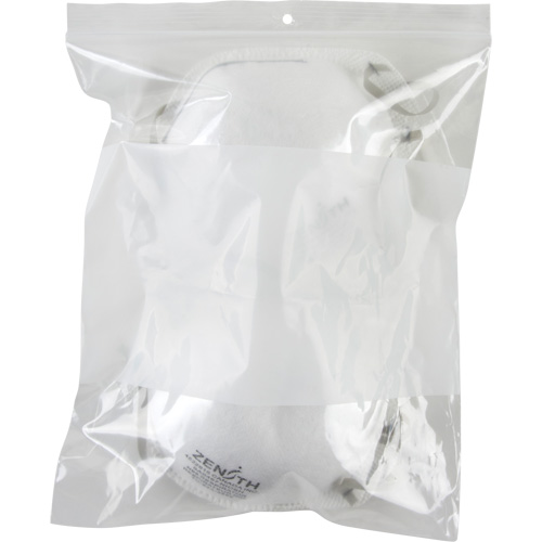 White Block Poly Bags, Reclosable, 10" x 8", 2 mils Meunier Outillage Industriel