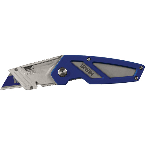 Couteau utilitaire pliant FK 100, 22 mm lame, poign&eacute;e en M&eacute;tal Meunier Outillage Industriel