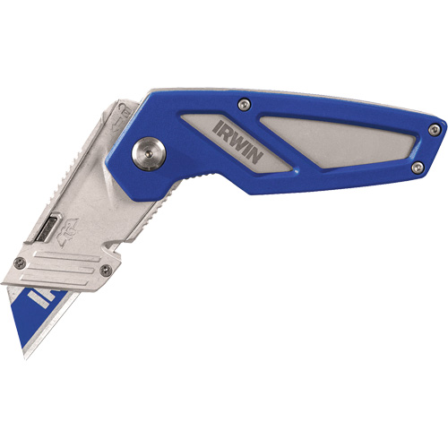 Couteau utilitaire pliant FK 100, 22 mm lame, poign&eacute;e en M&eacute;tal Meunier Outillage Industriel