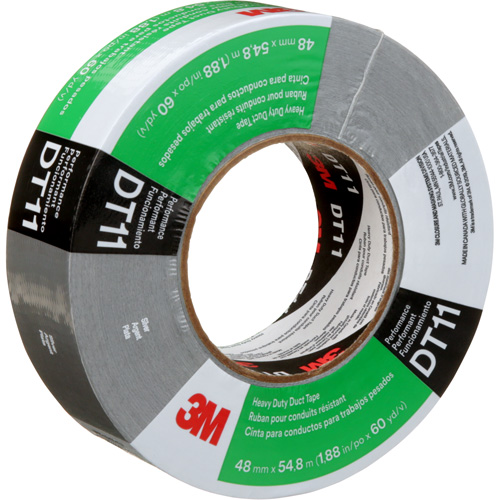 Ruban adh&eacute;sif robuste DT11, 11 mils, Argent, 48 mm (2") x 55 m (180') Meunier Outillage Industriel