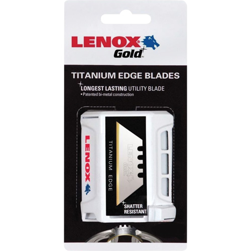 Lenox Gold&reg; Utility Knife Blades, Single Style Meunier Outillage Industriel