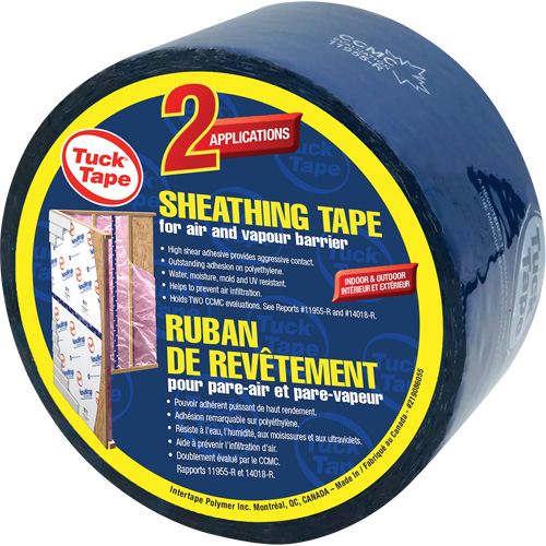 Contractors Sheathing Tape, 60 mm (2-3/8") x 55 m (180.4'), Blue Meunier Outillage Industriel