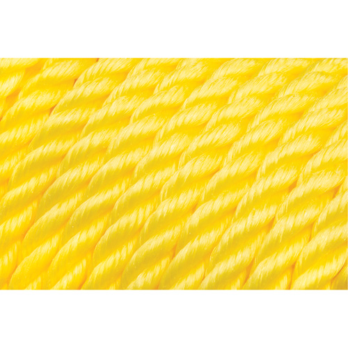5/8" Braided Yellow Rope, Polypropylene, 200' Meunier Outillage Industriel