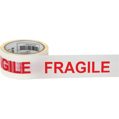 Ruban d'emballage Fragile, Adh&eacute;sif Thermofusible, 2 mils, 48 mm (2") x 100 m (328') Meunier Outillage Industriel