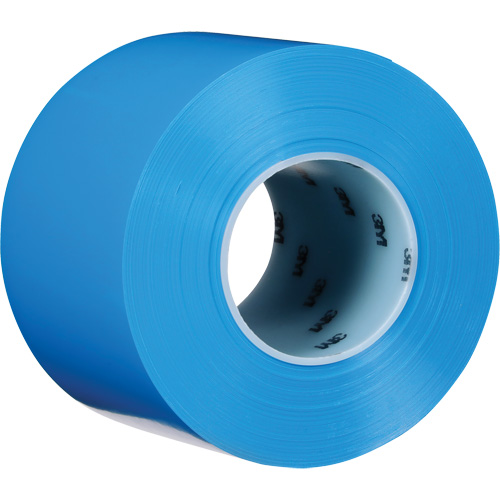 Durable Floor Marking Tape 971, 4" x 108', Vinyl, Blue Meunier Outillage Industriel