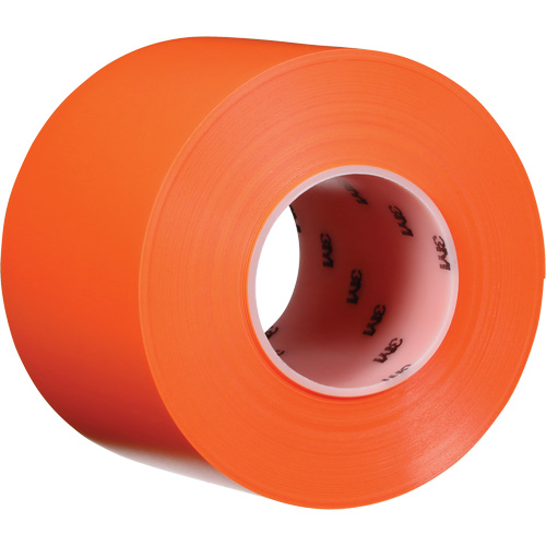 Durable Floor Marking Tape 971, 4" x 108', Vinyl, Orange Meunier Outillage Industriel