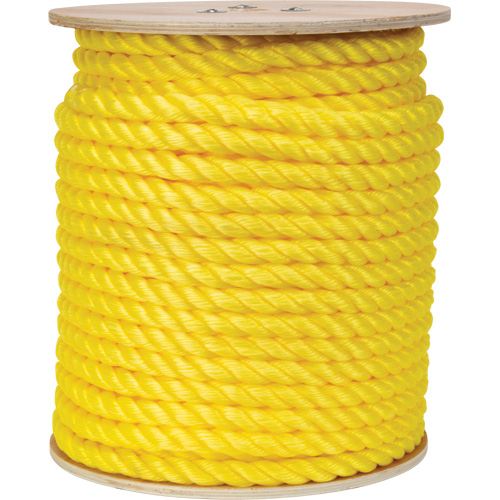 Braided Yellow Rope, Polypropylene, 300' Meunier Outillage Industriel