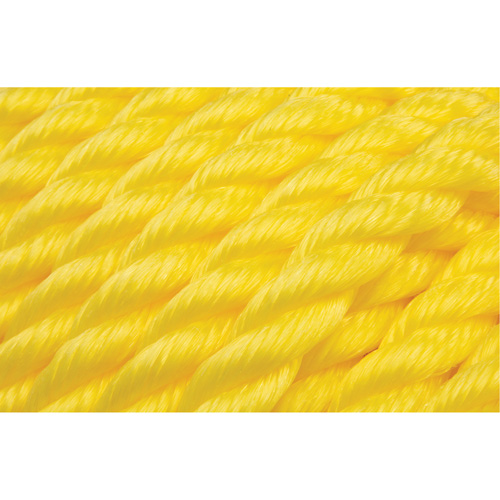 Braided Yellow Rope, Polypropylene, 144' Meunier Outillage Industriel