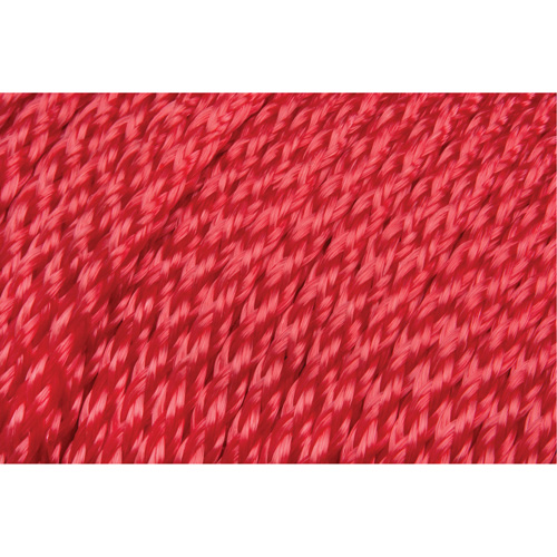 Corde rouge tress&eacute;e, Polypropyl&egrave;ne, 500' Meunier Outillage Industriel