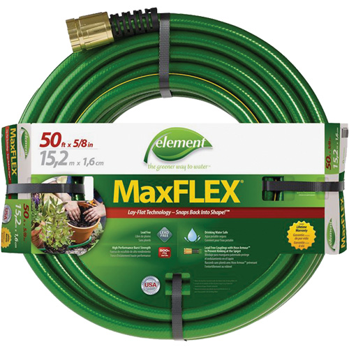 Boyau d'arrosage Element MaxFlex, Copolym&egrave;re, 5/8" dia x 50' Meunier Outillage Industriel