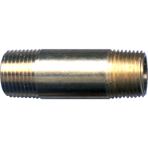 Long Pipe Nipple, Brass, 1/4", NPT x NPT Meunier Outillage Industriel