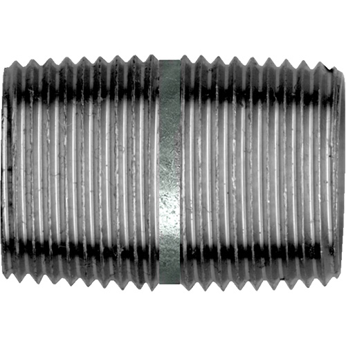 Close Pipe Nipple, Galvanized, 1", NPT x NPT Meunier Outillage Industriel