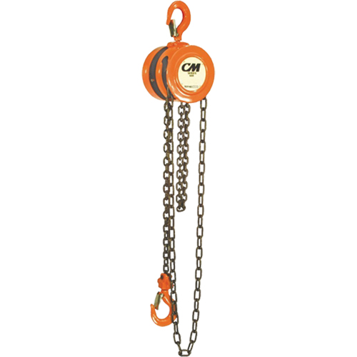 Chain Hoist, 10' Lift, 1000 lbs. (0.5 tons) Capacity, Steel Chain Meunier Outillage Industriel