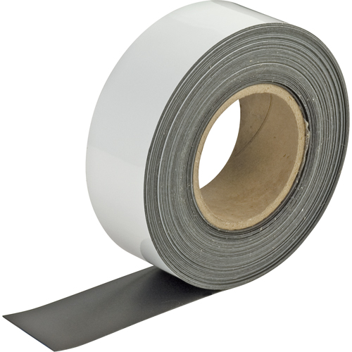 &eacute;tiquettes magn&eacute;tiques effaçables, Magn&eacute;tique, 600" lo x 3" la Meunier Outillage Industriel