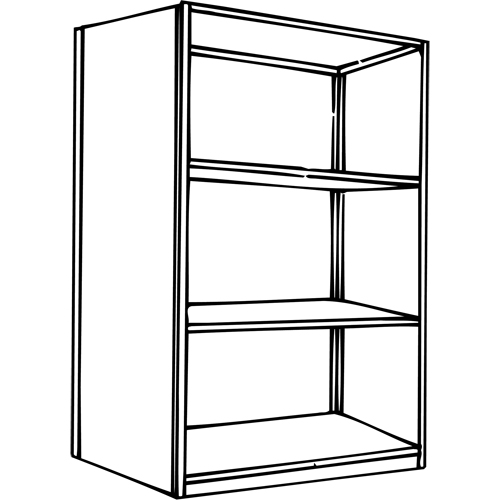 &eacute;l&eacute;ment de rayonnage Interlok, Acier, Sans boulons, Capacit&eacute; 800 lb, 36" la x 76" h x 24" p Meunier Outillage Industriel