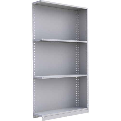 Interlok Shelving Unit, Steel, Boltless, 550 lbs. Capacity, 48" W x 88" H x 18" D Meunier Outillage Industriel