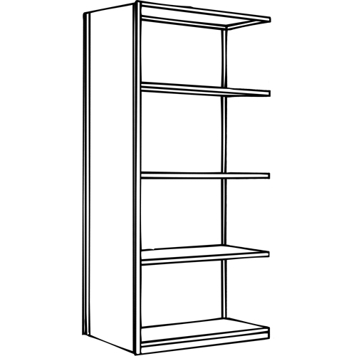 &eacute;l&eacute;ment de rayonnage Interlok, Acier, Sans boulons, Capacit&eacute; 800 lb, 36" la x 100" h x 18" p Meunier Outillage Industriel