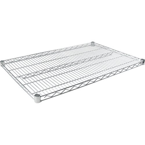 Standard-Duty Chromate Wire Shelf, 36" W x 18" D, 500 lbs. Capacity Meunier Outillage Industriel