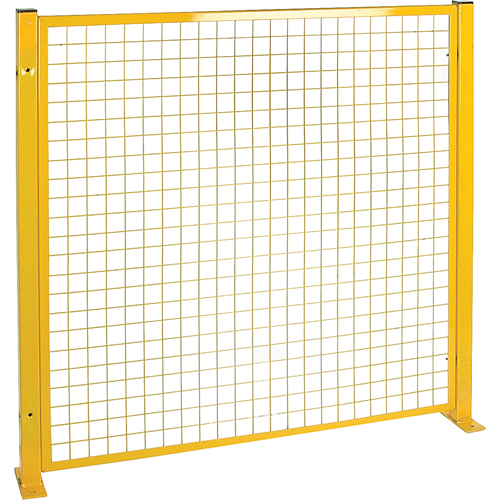 Protecteur de p&eacute;rim&egrave;tre de style treillis, 4' h x 4' la, Jaune Meunier Outillage Industriel