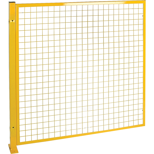 Protecteur de p&eacute;rim&egrave;tre de style treillis, 4' h x 4' la, Jaune Meunier Outillage Industriel