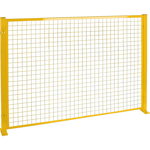 Protecteur de p&eacute;rim&egrave;tre de style treillis, 4' h x 8' la, Jaune Meunier Outillage Industriel