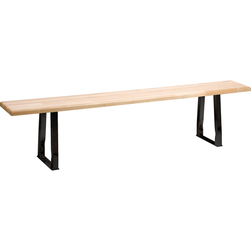Locker Room Bench, Wood, 48" L x 9-1/2" W x 16-1/2" H Meunier Outillage Industriel