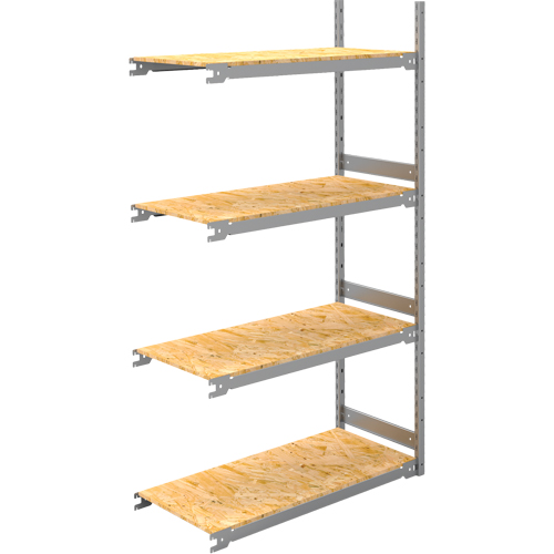 &eacute;tag&egrave;re-classeur de grande largeur, Acier, 4 Tablettes, 42" la x 18" p x 84" h, Ensemble Ajout Meunier Outillage Industriel