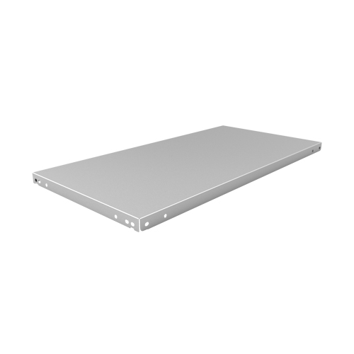 Slotted Angle Shelf, Galvanized Steel, 48" W x 18" D Meunier Outillage Industriel