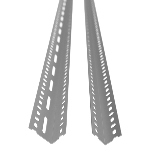 Slotted Angle Post, Galvanized Steel, 72" High Meunier Outillage Industriel