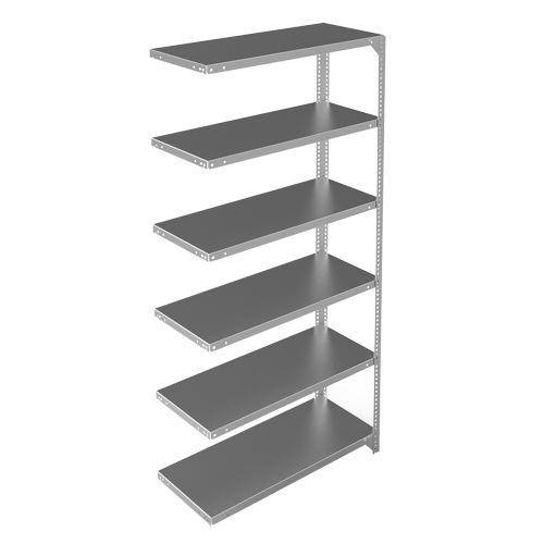 &eacute;l&eacute;ment de rayonnage, Acier galvanis&eacute;, Montant &agrave; fente, Capacit&eacute; 400 lb, 36" la x 72" h x 15" p Meunier Outillage Industriel
