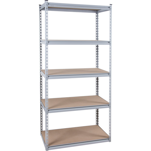 Rayonnage robuste, Acier, Sans boulons, Capacit&eacute; 1200 lb, 48" la x 72" h x 18" p Meunier Outillage Industriel