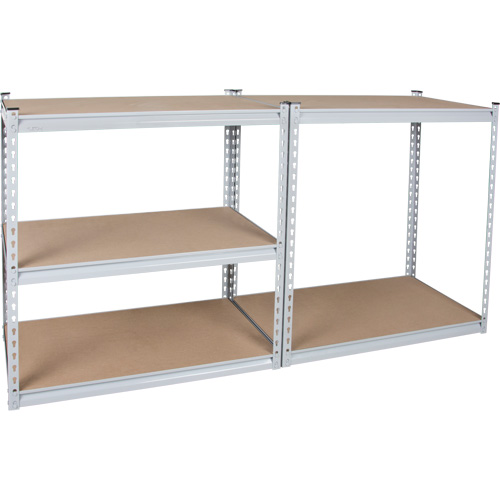 Rayonnage robuste, Acier, Sans boulons, Capacit&eacute; 1200 lb, 48" la x 72" h x 18" p Meunier Outillage Industriel