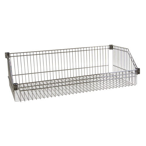 Wire Basket Shelf, 24" W x 48" D, 400 lbs. Capacity Meunier Outillage Industriel