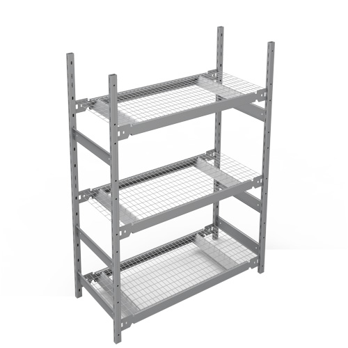 &eacute;tag&egrave;re de grande largeur, Acier, Sans boulons, Capacit&eacute; 1340 lb, 42" la x 60" h x 18" p Meunier Outillage Industriel