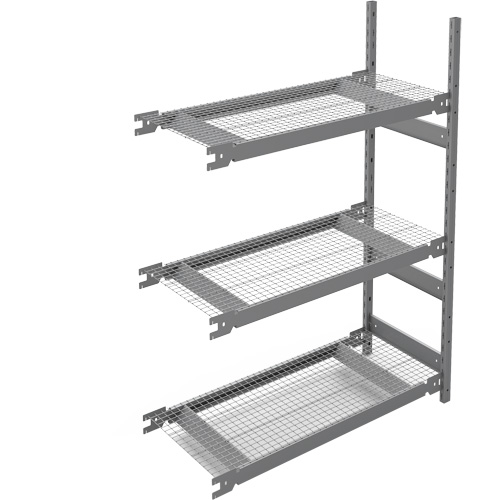 &eacute;tag&egrave;re de grande largeur, Acier, Sans boulons, Capacit&eacute; 1340 lb, 42" la x 60" h x 18" p Meunier Outillage Industriel