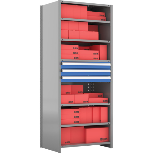 Cabinet d'entreposage &agrave; tiroirs int&eacute;gr&eacute; Interlok Meunier Outillage Industriel